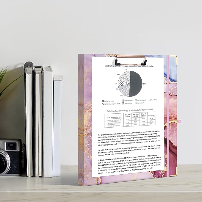Ospelelf 3 Ring Binder, 1/2 Inch, Letter Size, 5 Tab Dividers, File Folder - Image 7