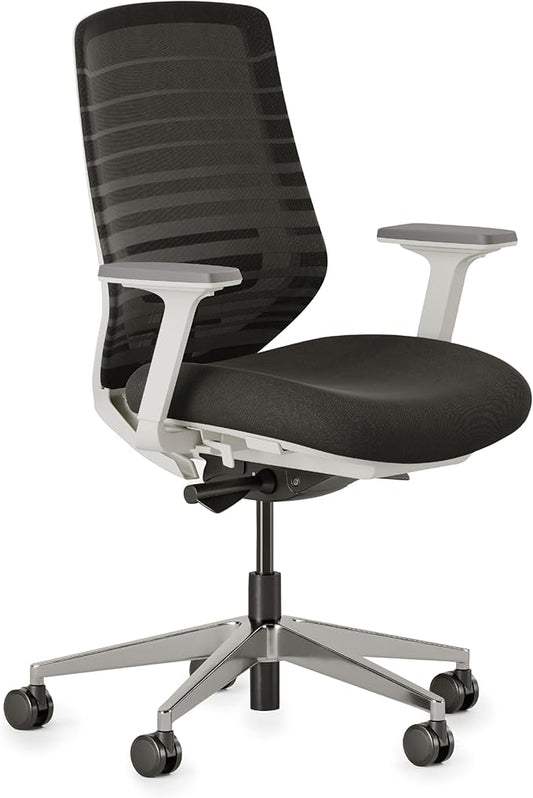 Branch Ergonomic Chair - A Versatile Desk Chair with Adjustable Lumbar Support, Breathable Mesh Backrest, and Smooth Wheels - Experience Optimal Comfort and Support - Black-DeskLoop Office