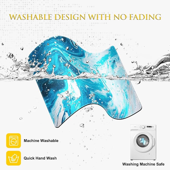 JIKIOU 3 Pack Mouse Pad with Stitched Edge, Portable Size-10.2x8.3in Blue | - Image 7