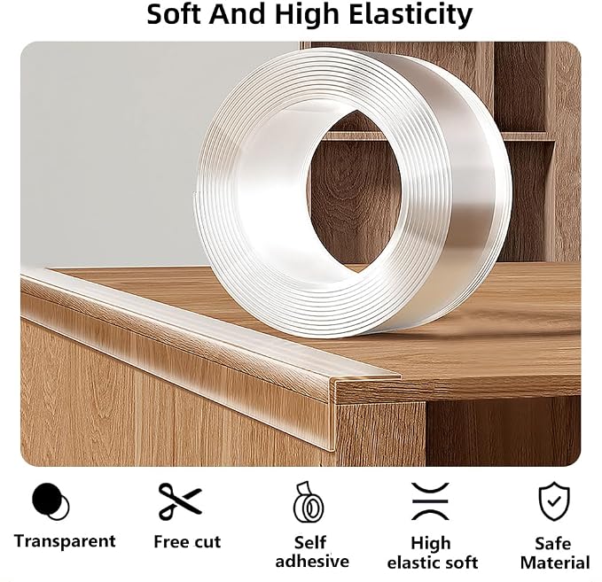 Baby Proofing Edge Protector for Baby 32.8ft Clear Edge Protector Strip Safety - Image 7