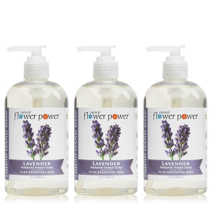 Liquid Hand Soap – Plant-Derived and Bio-Based Formula – Sulfate-Free, pH-Balanced, Vegan 3 Pack – Lavender – 3 x 12 oz-DeskLoop Office