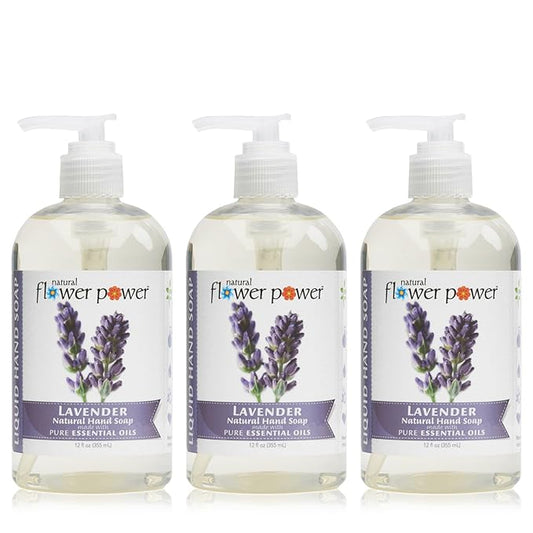 Liquid Hand Soap – Plant-Derived and Bio-Based Formula – Sulfate-Free, pH-Balanced, Vegan 3 Pack – Lavender – 3 x 12 oz-DeskLoop Office