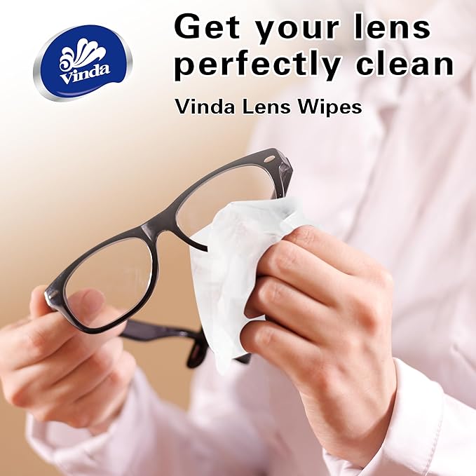 Pre-Moistened Lens Cleaning Wipes – 330 Individually Wrapped, Streak-Free Wipes for Glasses, Screens, Cameras & More – Ammonia-Free, Gentle Optical Cleaner-DeskLoop Office