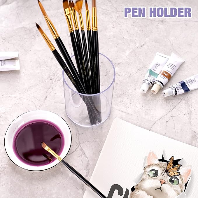 Clear Acrylic Desk Organizer Set - Image 7