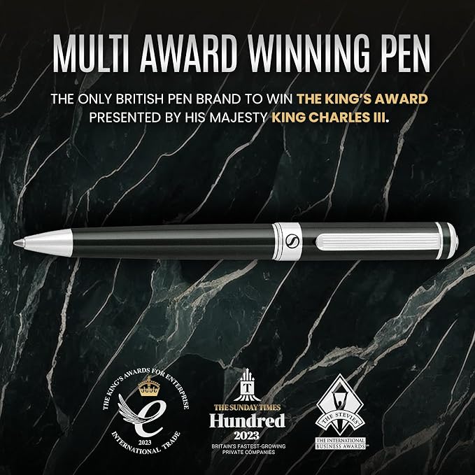 Scriveiner BlackGreen Ballpoint Pen - Image 8