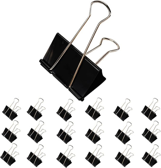 Jumbo Binder Clips 3 Inch - Extra Large Binder Clips 18 Pack, Heavy Duty Office Binder Clips for Paper, Documents, School & Office Supplies (18, 3 inch)-DeskLoop Office