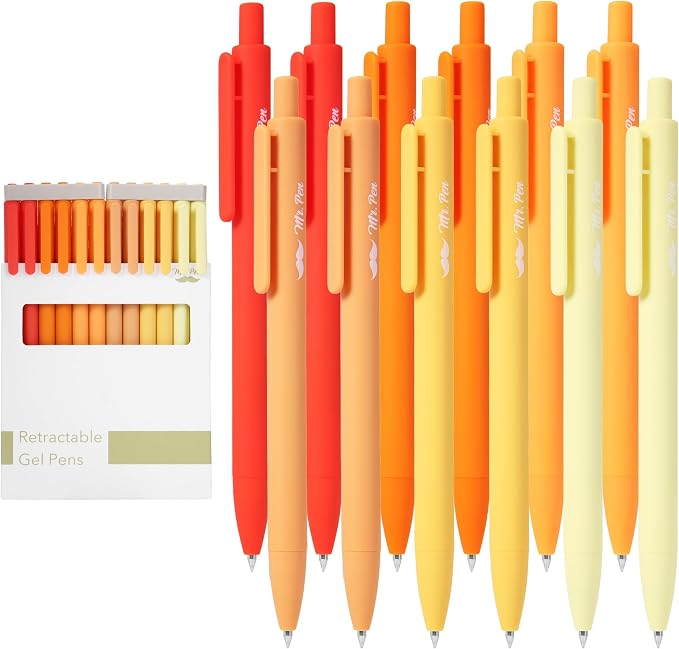 Mr. Pen- Retractable Gel Pens, 12 Pack, Summer Morning Barrel | Fine Point 0.5mm - Image 9