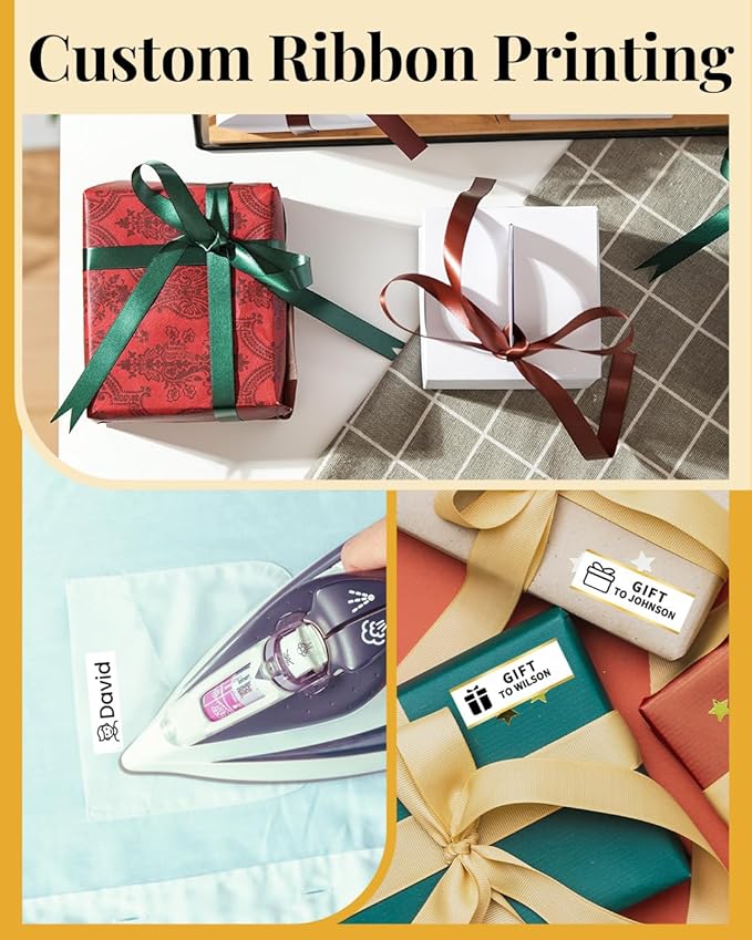 Phomemo A30 Label Maker Machine, Bluetooth Wireless Portable Small Label Printer, Waterproof Label Mini Sticker Maker for Home School, Cloth Name Tag, Ribbon Printer Machine for Gift Wrapping-DeskLoop Office