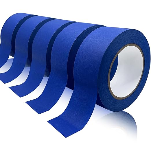 Painters Tape 2 Inch Wide, Masking Tape, Blue Tape, Professional Paint Paper Tape for Multi-Purpose, Artist Painting Tapes, DIY Crafts Arts, Protects Surfaces, Removes Easily, 5 Rolls, 1.88IN x 60.1YD-DeskLoop Office
