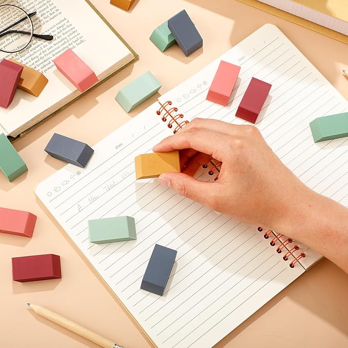 150 Pcs Boho Classroom Decor Erasers Bulk Colorful Pencils Erasers for Students Artists Drawing Writing for School College Classroom Home Office Supplies-DeskLoop Office