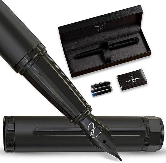 Luxury Fountain Pen Set - Smooth Extra Fine Nib - Includes Refillable Ink Converter, 3 Ink Cartridges, Gift Box - Fountain Pen For Writing - Calligraphy, Journaling, Sketching-DeskLoop Office