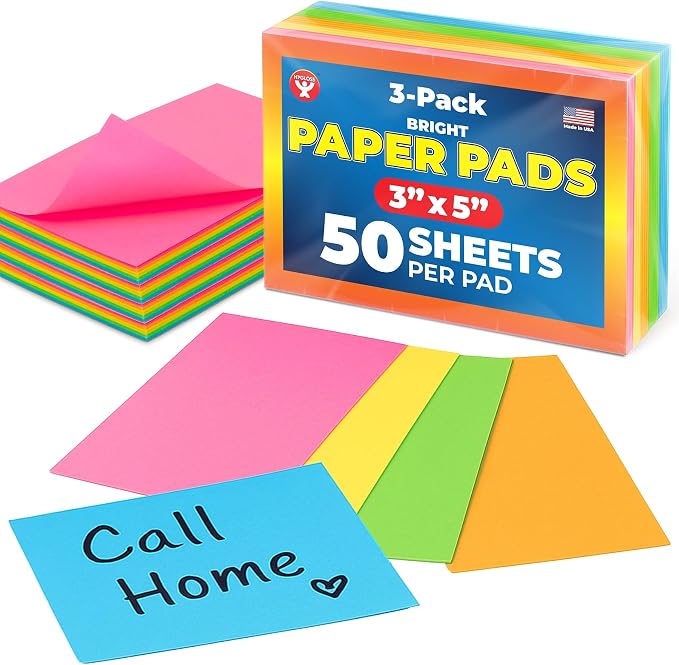 Hygloss 3-Pack Note Paper Pads - Image 2