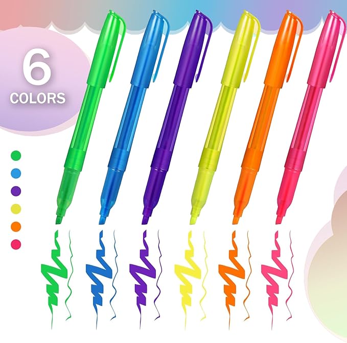 180 Pcs Highlighter Bulk Chisel Tip Multicolor Fluorescent Markers for School Office Classroom Supplies-DeskLoop Office