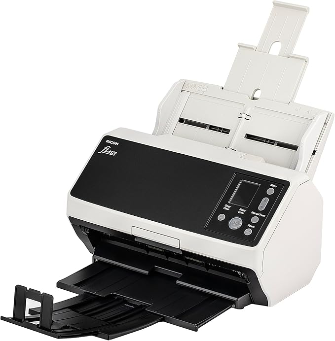 Ricoh fi-8170 Professional High Speed Color Duplex Document Scanner (PA03810-B055) + USB Printer Cable + Network Cable-DeskLoop Office