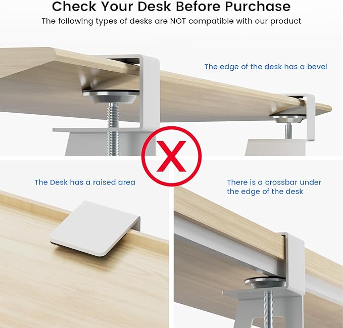 Large Keyboard Tray Under Desk Slide Out with Extra Sturdy C Clamp Mount System,26'' (30'' including Clamps) x11 Slide-Out Keyboard Drawer Under Desk for Typing,Keyboard Mouse Tray,White-DeskLoop Office