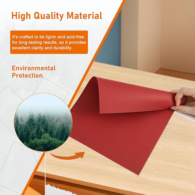 28 Sheets Christmas Red Cardstock 8.5 x 11 Craft Paper, 250gsm/92lb Heavyweight Paper Card Stock for DIY Cards Making, Wedding Invitations, Office Printing, Memus, Anniversary Card-DeskLoop Office