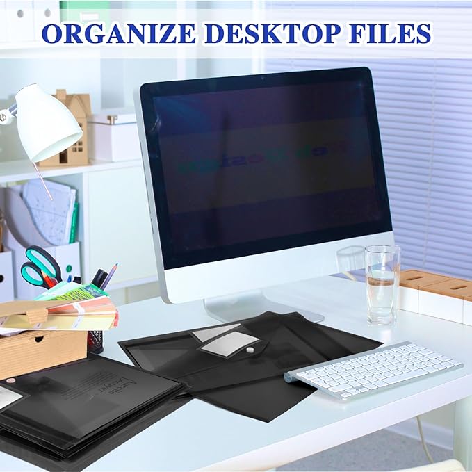 Yeaqee 50 Pcs Plastic Envelopes Poly Envelopes File Folders - Image 6