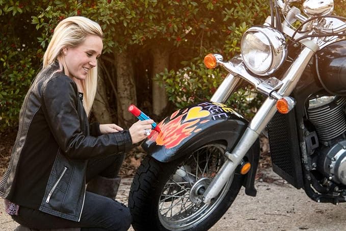 Window Markers for Glass Washable Car Window Paint Pen- Dry Erase Liquid Chalk Marker Car Decorations on All Surfaces, Tire, Windshield - Auto Marker, Autowriter, Rain Resistant (White, Jumbo Tip)-DeskLoop Office