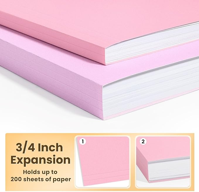 SUNEE 25 Pack Hanging File Folders, Bright Folders, Hanging File Folders Letter Size with 1/5-cut Tabs, Stay Organized for Your Home and Office Bulk File and Documents-DeskLoop Office