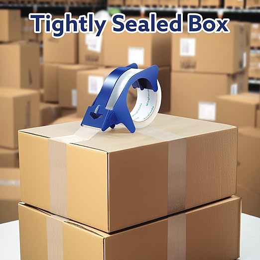 Clear Packing Tape (12 Rolls), Heavy Duty Packaging Tape for Shipping Packaging Moving Sealing, 2 inches Wide, 65 Yards Per Roll-DeskLoop Office