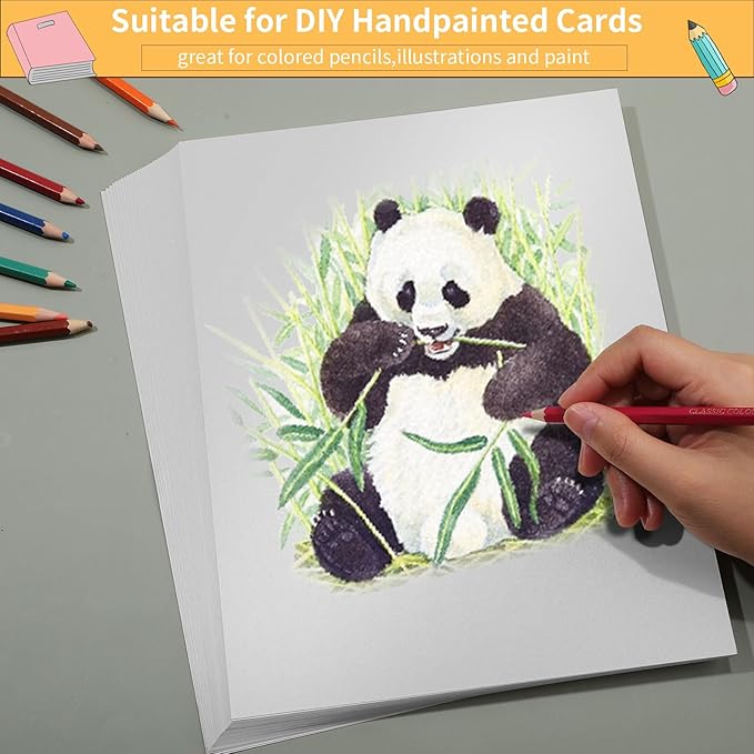 120 Sheets Silver Shimmer Cardstock 8.5 x 11 Inch Metallic Paper, 250gsm/92lb Double Sided Silver Card Stock Pearlescent Paper for Invitations, Certificates, Crafts, DIY Cards-DeskLoop Office