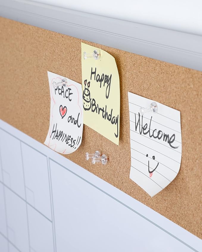 PAPERPAL 280 Rose Gold Push Pins for Cork Board, Clear Thumb Tacks for Wall Hangings, Pushpins for Office School & Personal Use, Standard Size Push Pin Tacks-DeskLoop Office