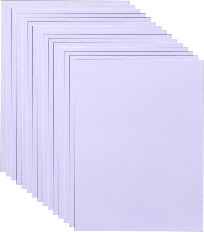 40 Sheets Light Purple Cardstock 8.5 x 11 Printer Paper, 75lb Heavyweight Paper Card Stock for Wedding, School Crafting, Invitations, Making Cards, Certificates-DeskLoop Office