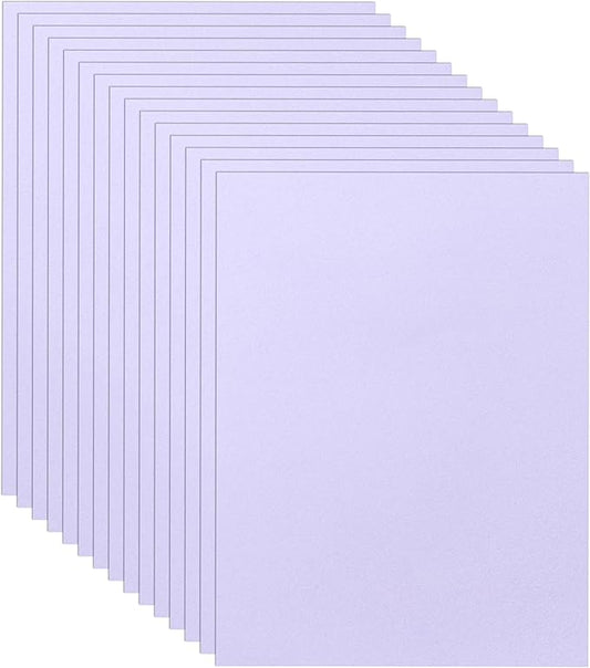 100 Sheets Purple Cardstock 8.5 x 11 Craft Paper, 75lb Light Purple Card Stock for DIY Cards Making, Wedding Invitations, Thank You Card, Bussine Cards, Certificates-DeskLoop Office