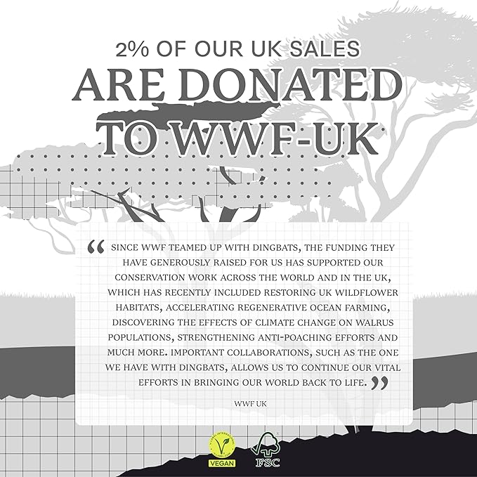 Dingbats* Wildlife Grid Writing Journal Notebook A5 - Vegan Leather Hardcover - Ideal for Work, Travel - Pocket, Elastic Closure, & Bookmark-DeskLoop Office