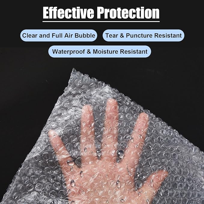 5 Pack Extra Large 28 * 32 Inch Bubble Pouches Clear Bubble Pouch Wrap Bags for Packing Shockproof Cushioning Wrap Bag for Shipping Moving Fragile Dishes China Plates Painting Fragile Items-DeskLoop Office