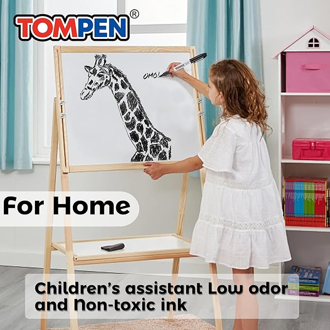 Dry Erase Markers Black,160 Bulk Pack Chisel Tip,Low Odor Quick-Drying Whiteboard Markers for Office Home School Writing Planning-DeskLoop Office