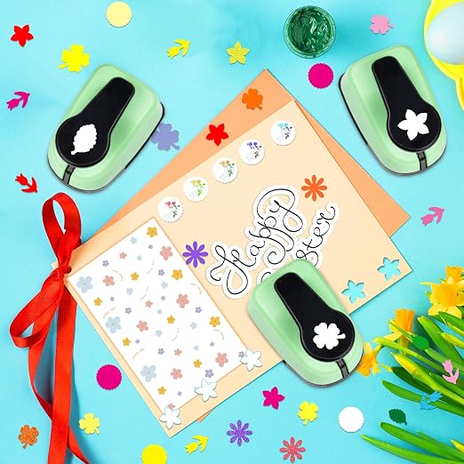 Flower Hole Punch FlowerPunch 6 PCS Paper Punches Set 0.6 inch Scrapbooking - Image 6