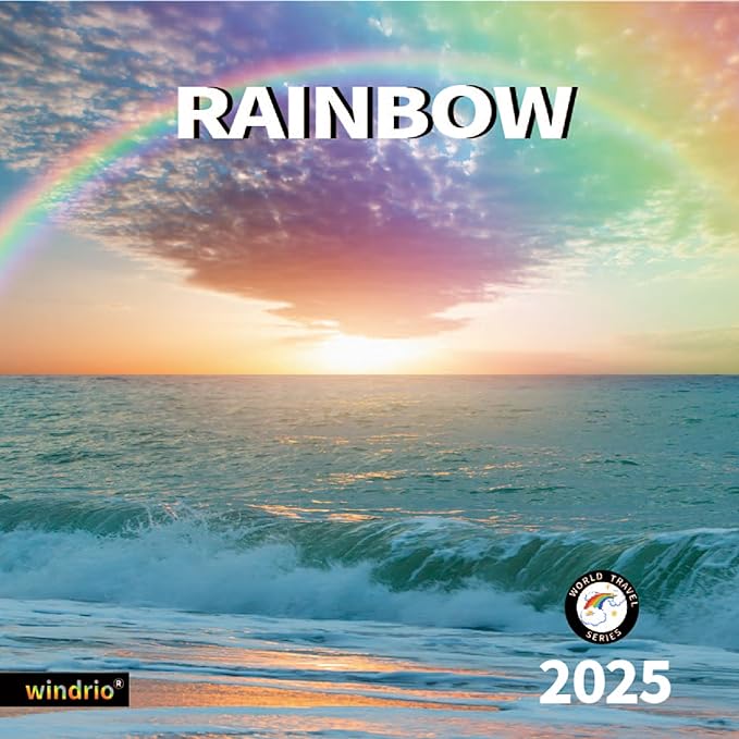 2025 Wall Calendar,Calendar 2025, January 2025 - December 2025, Wall Calendar Rainbow, 12" x 24" Opened,Full Page Months Thick & Sturdy Paper for Calendar Organizing & Planning-DeskLoop Office