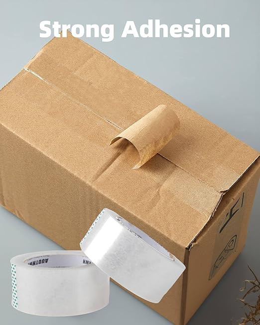 Packing Tape Refills, Clear Packaging Tape Heavy Duty Designed for Moving, Shipping and Packing, Mailing,1.88" x 60 yds, 4 Rolls-DeskLoop Office