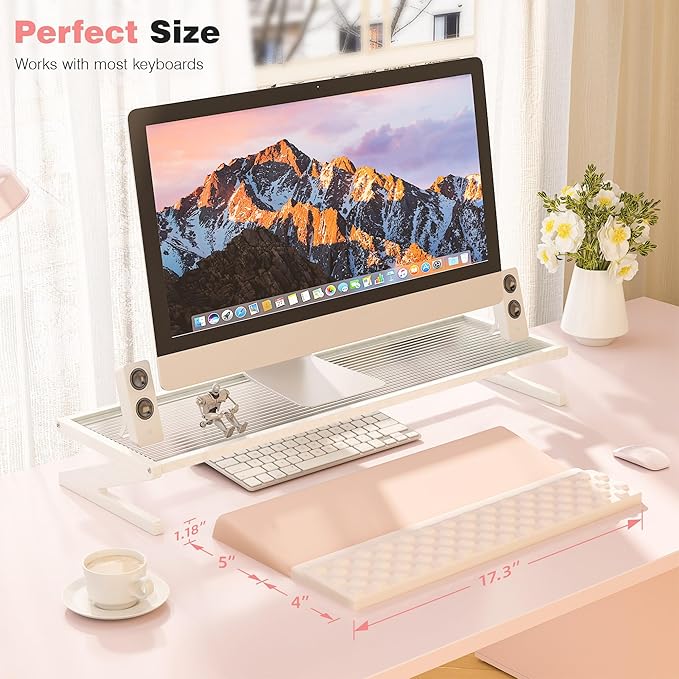 Ospelelf Ergonomic Keyboard Wrist Rest Pad Comfortable Keyboard Stand Riser Holder Pad for Office Gaming-DeskLoop Office