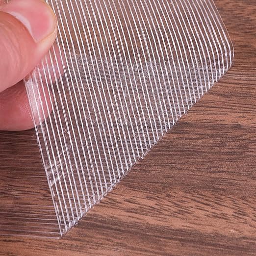 Strapping Tape 3 inch, Heavy Duty Shipping Packing Tape, Clear Filaments Run Lengthwise, Waterproof, Fiberglass Reinforced Packing Tape-DeskLoop Office