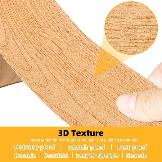 GSCIT Club Maple Wallpaper, 15.7 inch X 15ft Self Adhesive Wood Grain Repair Tape Patch for Tables, Chairs, Baseboards, Doors, Windows, Floors, Handicraft DIY.-DeskLoop Office