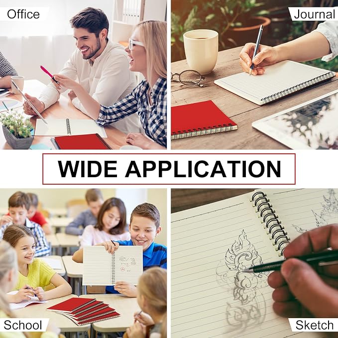 Yahenda 18 Pcs Spiral Notebook Bulk A5 Journal Lined 8.3'' x 5.5'' Writing - Image 6