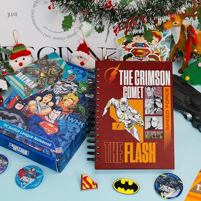 Cool Hero Academic Planner, Weekly Monthly Daily Agenda, Custom Date Organizer for Junior,Senior Students, Spiral Bound Notebook with Colorful Tabs,Datebooks for Time Management (Red and Yellow)-DeskLoop Office