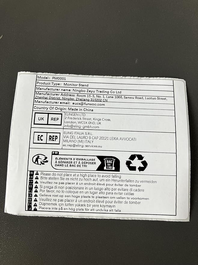 FURWOO Adjustable Tvstand Single Computer Monitor Riser for 13'' to 32'' Screen,75x75mm,100x100mm-DeskLoop Office