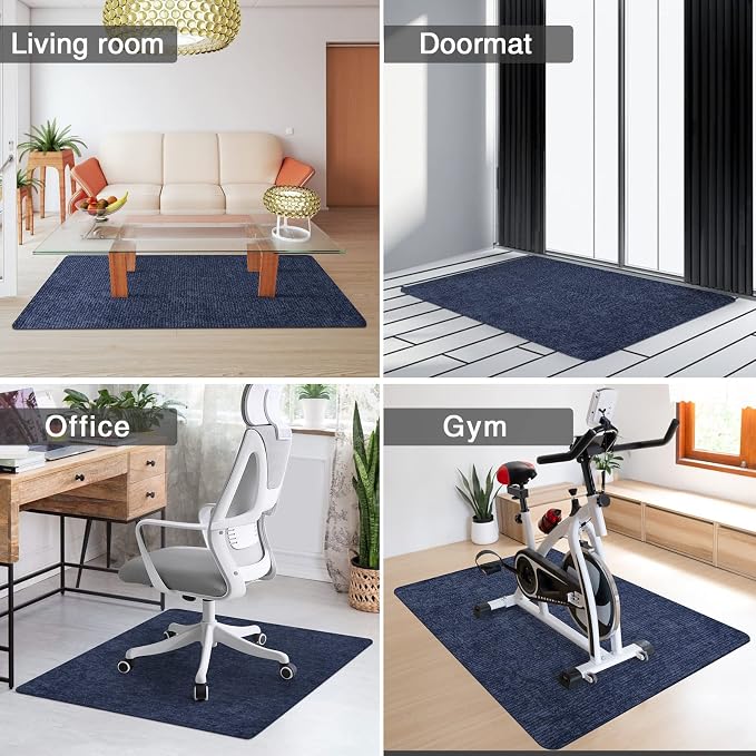 Placoot Desk Chair Mat for Hardwood Floor Corduroy Surface 1/6" Thick 55"x35" - Image 6
