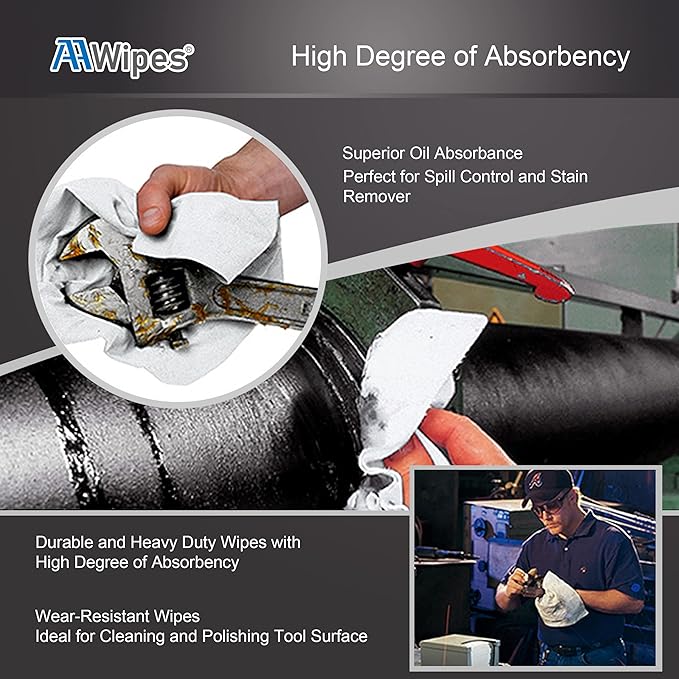 AAwipes Cleanroom Wipes 6" x 6" (Bag of 300 Pcs, Grade A, 68 GSM) Lint Free Wipes Cellulose/Polyester Wipers for Lab, Electronics, Pharmaceutics, Electronics, Printing, Semiconductor etc. (NW06806)-DeskLoop Office