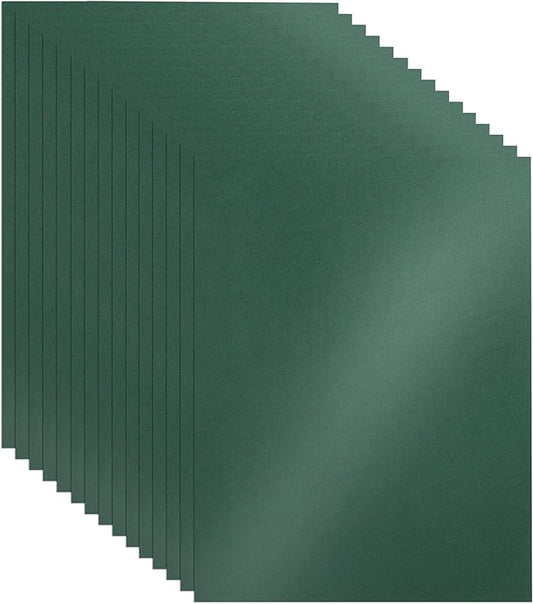 28 Sheets Dark Green Shimmer Cardstock 8.5 x 11 Craft Paper, 92lb Heavyweight Glossy Paper Card Stock for Wedding, School, Greeting Cards, Making Cards, Office Printing-DeskLoop Office