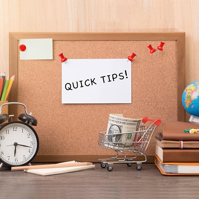 40Pcs Wood Push Pins, Decorative Thumb Tacks, Wooden Pins and Tacks, Cork Board Thumbtacks, Cute Thumbtack for Wall and Bulletin Board, Map Pins-DeskLoop Office