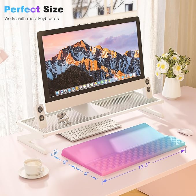 Ospelelf Ergonomic Keyboard Wrist Rest Pad Comfortable Keyboard Stand Riser Holder Pad for Office Gaming-DeskLoop Office