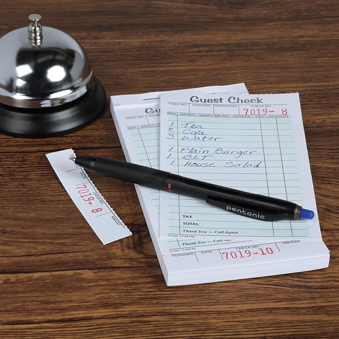 Pentonic BR-T Retractable Ballpoint Pens, 18 Count, Blue Ink, 0.7 mm Fine Point, Smooth Writing For Journaling, Office & School (PEN12125)-DeskLoop Office