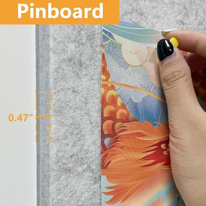 Thick Cork Board for Wall with Pins, 36" x 24" Bulletin Board Self-Adhesive Pin Board | Customized 6 Packs Felt Tiles for Office Home Wall Decor-DeskLoop Office