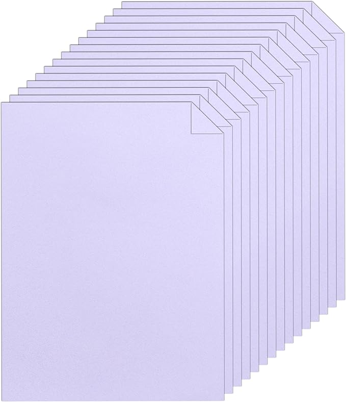 120 Sheets Purple Cardstock 8.5 x 11 Certificate Paper, 92lb Heavyweight Card stock Printer Paper for DIY Card Making, Greeting Cards, Wedding Invitations, Graduations-DeskLoop Office