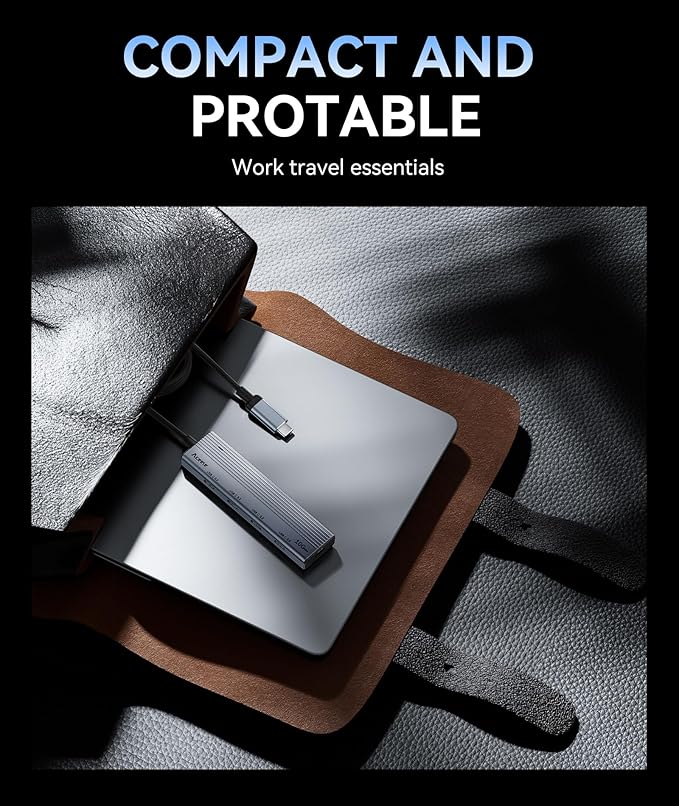 Aceele USB C Hub 10Gbps, USB 3.2 Gen 2 Hub with 4 USB-C 3.2 Ports, 100W Power Delivery, 2FT Cable High Speed USBC Multiport Splitter for MacBook Pro/Air, iMac, iPad Pro(Not Support Extend Monitor)-DeskLoop Office