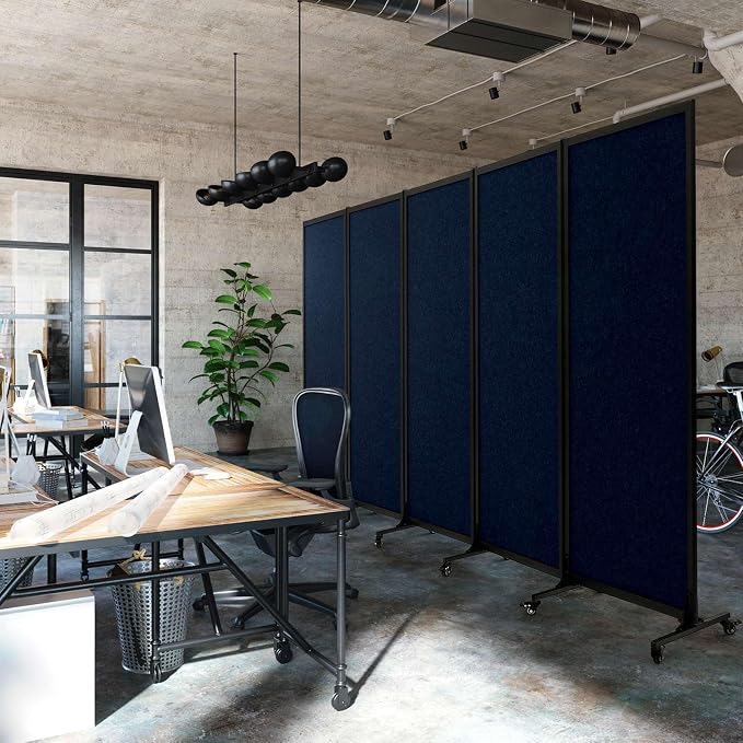 Upgrade Version Room Partition and Divider, Freestanding Rolling Dividers - Image 6
